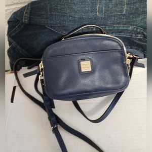 Dooney & Bourke Navy Pebbled Leather Crossbody Bag